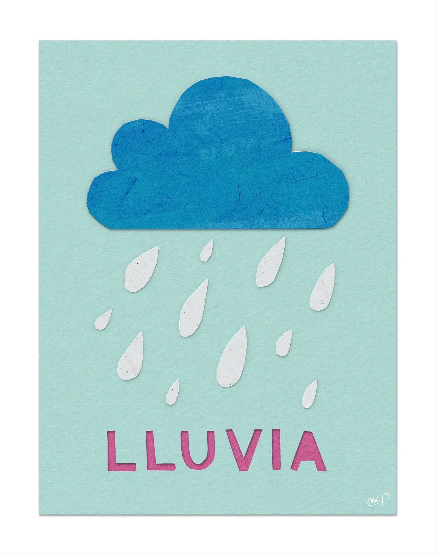 Spanish kids poster - Lluvia