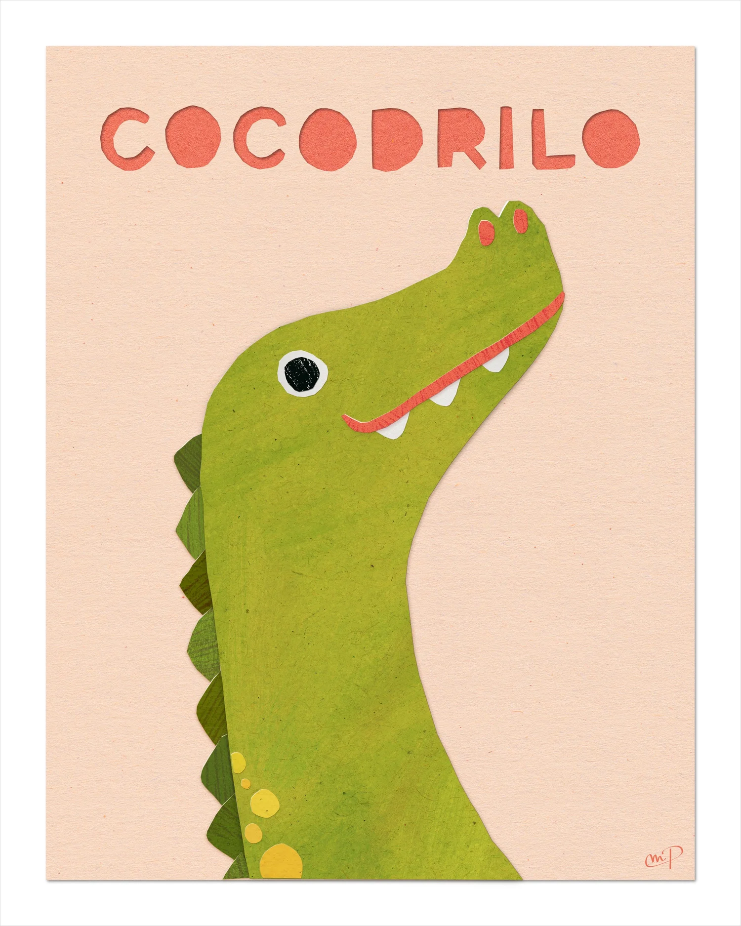 Spanish kids poster - Cocodrilo