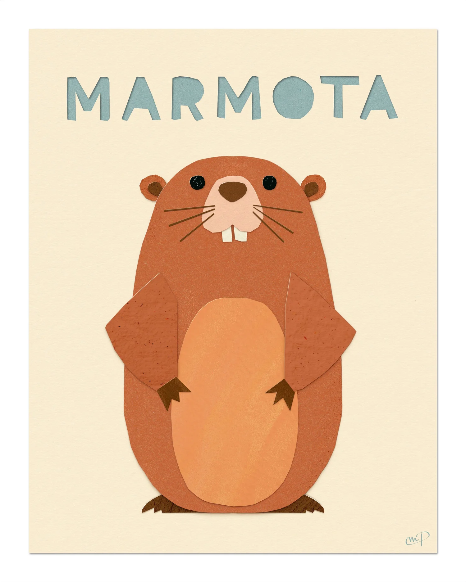 Spanish kids poster - Marmota