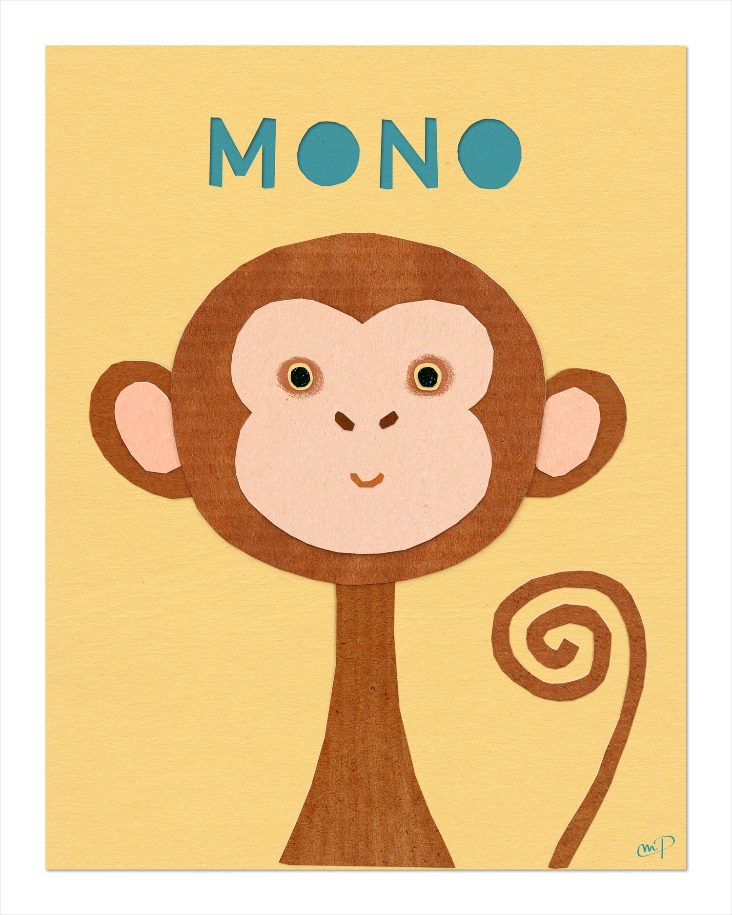Spanish kids poster - Mono